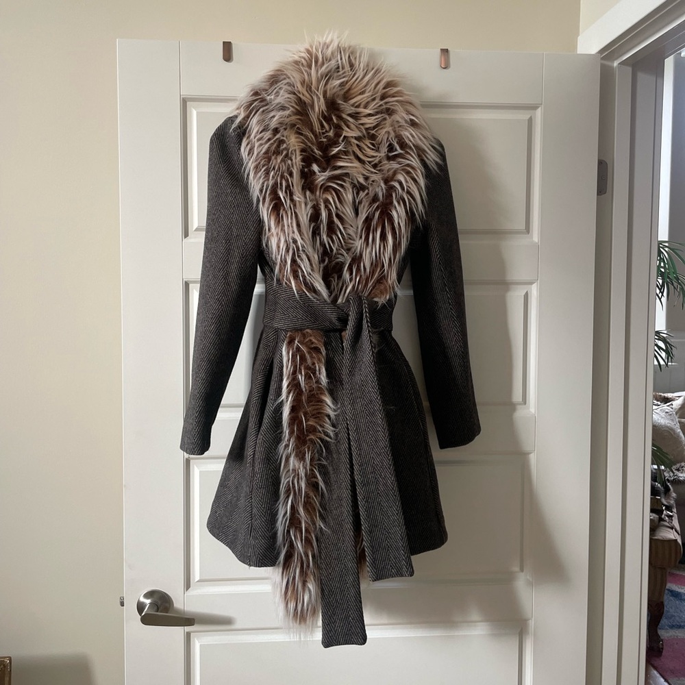 Vivienne Westwood  Anglomania fur tweed coat.